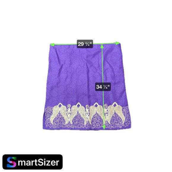 Rainbow Brand Purple Embroidered African Dashiki Dress Skirt Set - Picture 12 of 12